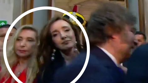 El empujón entre Karina Milei y Victoria Villarruel