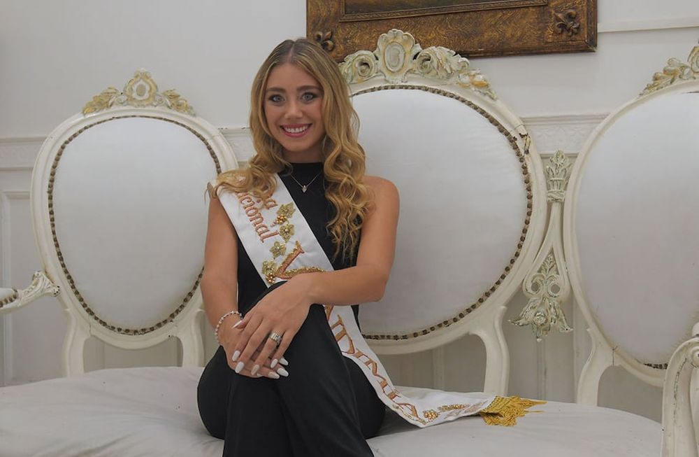 Agostina Saua, la Reina Nacional Vendimia 2024 en su primer semana de reinado. Foto: Marcelo Rolland / Los Andes
