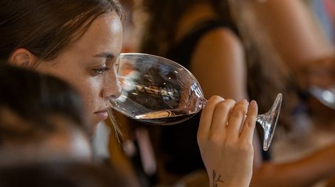 Se realizó un curso de degustación de vinos  en la nueva sala de capacitaciones del nuevo espacio turístico “El andén” de la Estación Gutiérrez