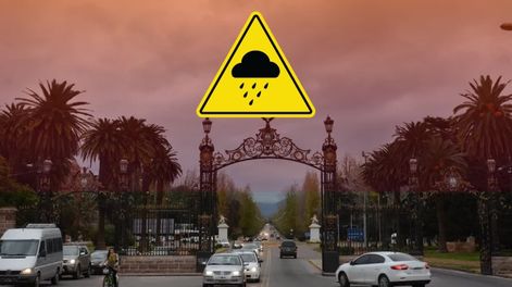 Alerta naranja por tormentas con granizo.