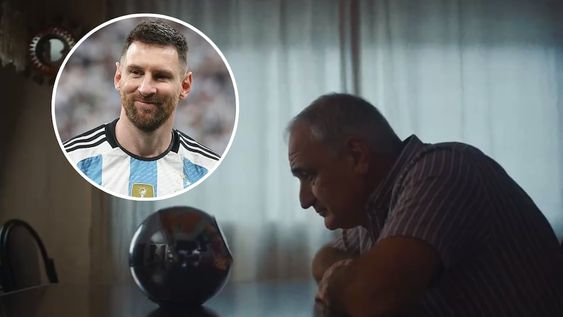 La insólita publicidad de Worldcoin con Leo Messi. Foto: Gentileza.