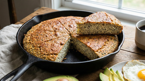 pan de chia en sarten, la receta facil y rapida: como hacerlo sin horno ni harina