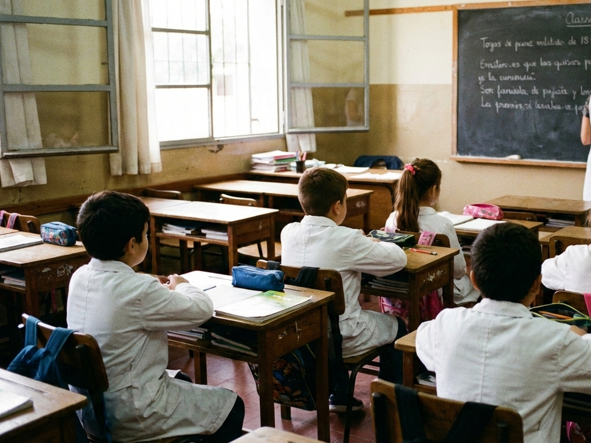 Educación y ausentismo: a lo largo de toda la primaria, un alumno promedio pierde 195 días de clase, lo que equivale a un año escolar completo.