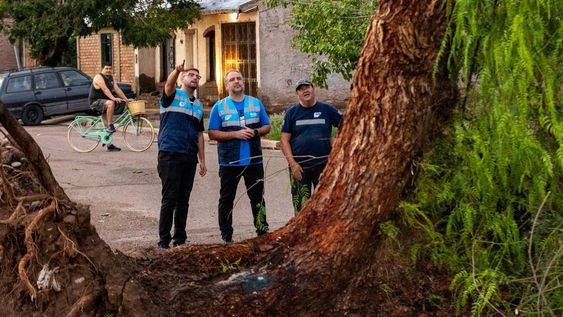 maipu desplego un operativo integral y refuerza la prevencion en todo el departamento tras el temporal