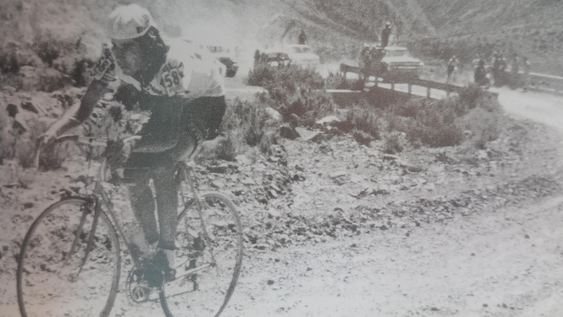 La Gacela. El ciclista sanjuanino fue el&nbsp; primer ganador de la Vuelta de Mendoza. El triunfo lo consagró en el ámbito nacional.&nbsp;