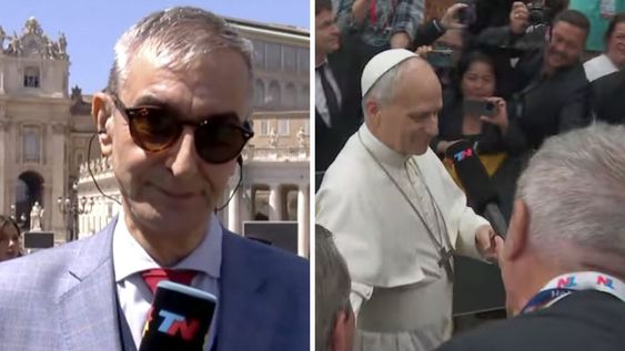 la profunda emocion de nelson castro tras conseguir un saludo del papa leon xiv para la argentina