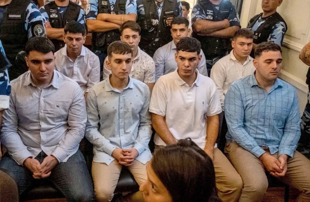 Los ocho condenados por el asesinato de Fernando Baéz Sosa. Gentileza: TN.