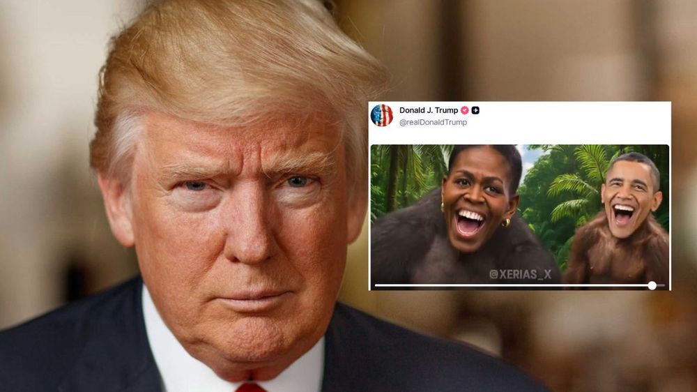 No cometí ningún error: Trump se negó a disculparse por el video que muestra a los Obama como monos.
