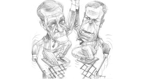 Rodolfo Suárez y Alfredo Cornejo.