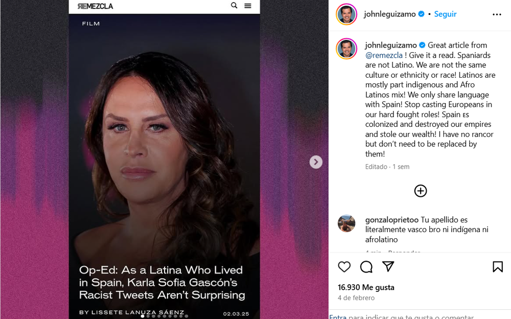 Instagram John Leguizamo 