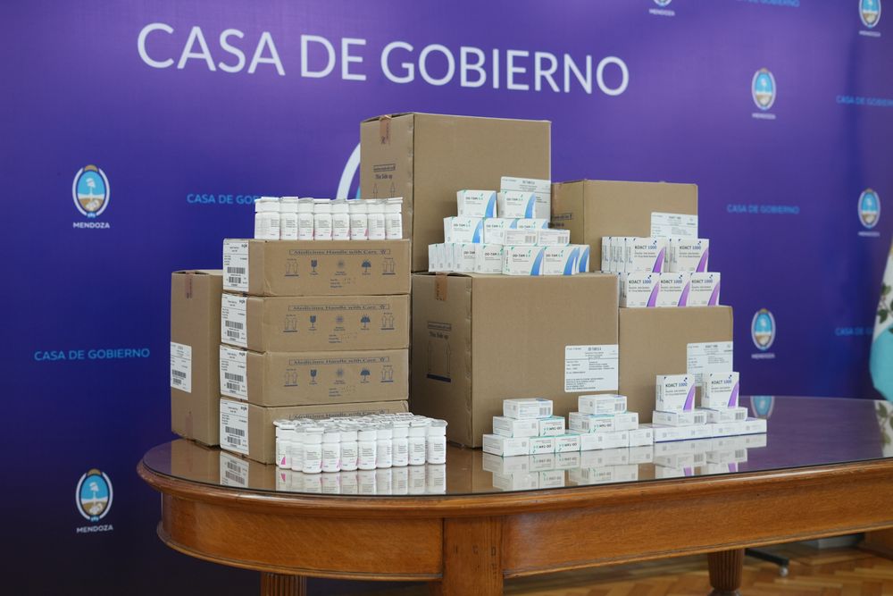 Medicamentos importados desde la India llegaron a Mendoza