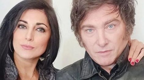 La diputada nacional Juliana Santillán junto al presidente Javier Milei