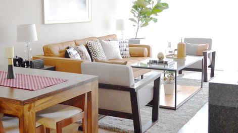 Amueblar un living comedor puede ir desde $50.000 a $ 378.034. Archivo.