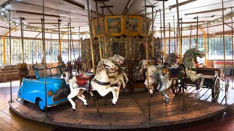 La antigua calesita será trasladada a unos metros de donde se encuentra. | Foto: José Gutierrez / Los Andes