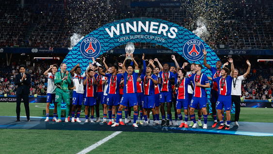 PSG superó 2 a 1 al Aston Villa y se quedó con la Supercopa de Europa