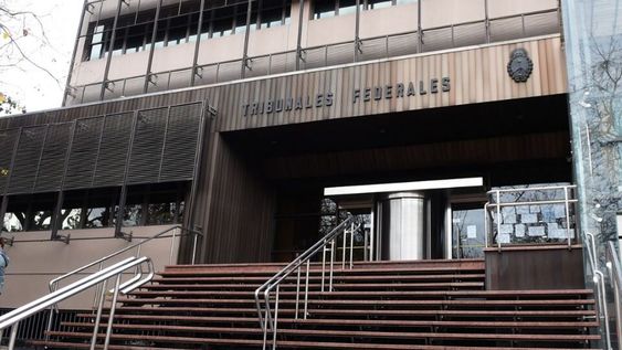 El frente de Tribunales Federales de Mendoza.&nbsp;