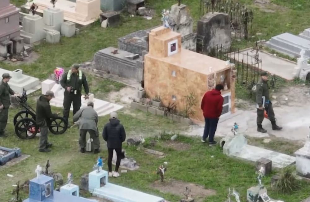 Dio negativo el peritaje de una tumba en la búsqueda de Loan Peña. Foto: eltrecetv