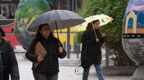 Setiembre comenzó con lluvia y frío.Foto: Ignacio Blanco / Los Andes