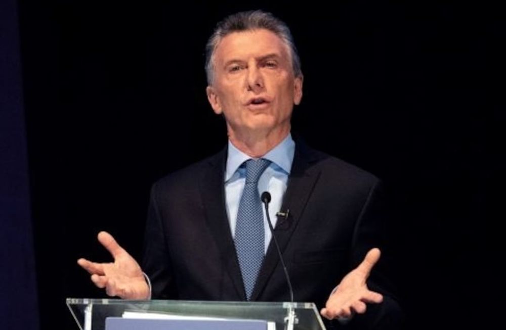 El presidente Mauricio Macri durante el primero de los debates presidenciales\u002E Crédito: AP Photo/Manuel Cortina\u002E