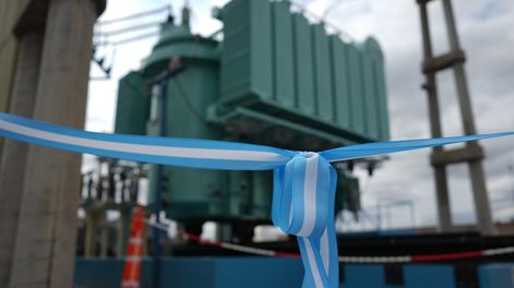 El gobernador Alfredo Cornejo participó del acto de inauguración de obra energética en San Rafael.&nbsp;