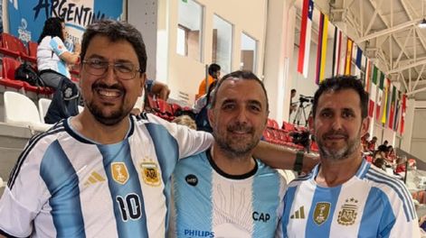 Hockey patín. Flavio Pascual, Sergio Sottano y Gastón Funes son los padres de los tres mendocinos que representan a Argentina en el Mundial.