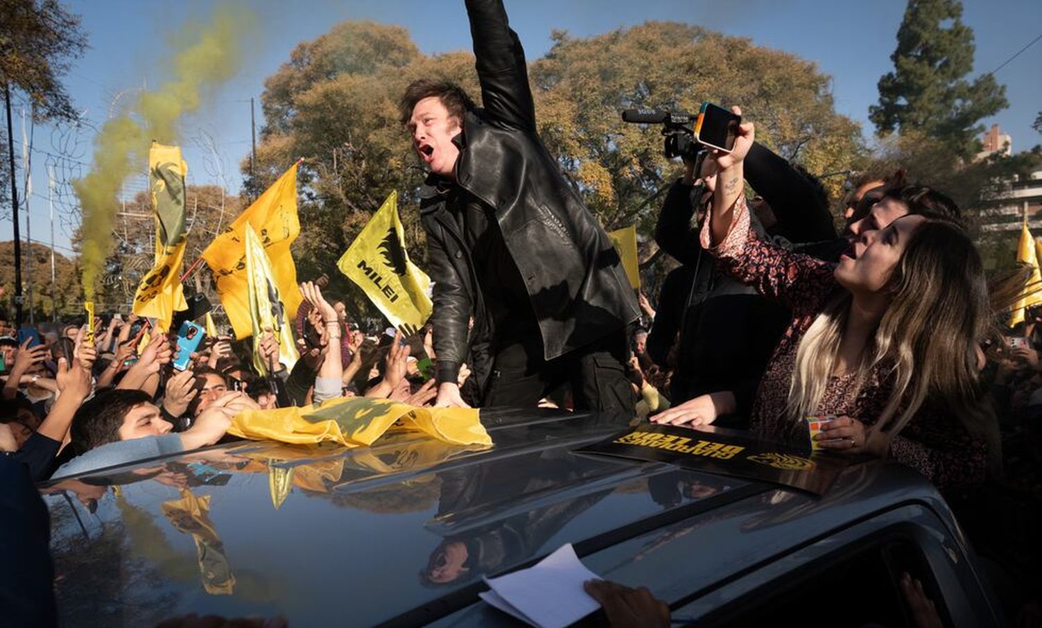 Javier Milei en Mendoza. (archivo)