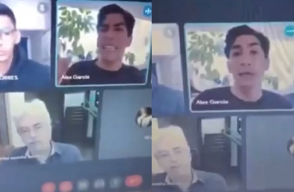 Un estudiante mexicano enfrentó a su profesor en medio de una clase virtual por ejercer demasiada presión.