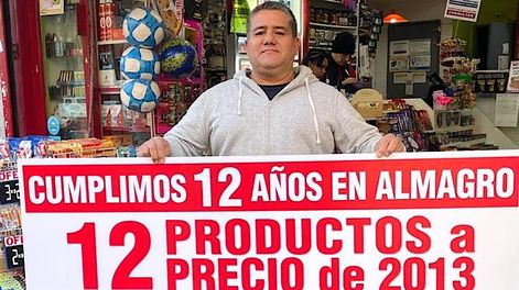 En plena caída de ventas, un Kiosco vende a precios de 2013