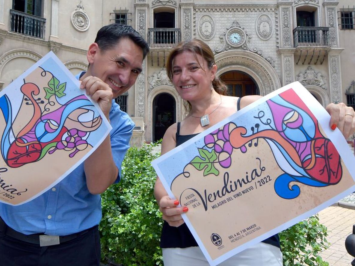 Ganador del Diseño de Sistema de Identidad y Comunicación Visual que sirvió para promocionar la Fiesta de la Vendimiia de 2022.