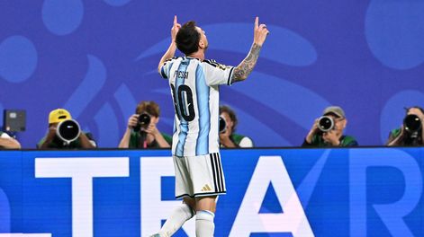 El emblema de la Selección Argentina, Lionel Messi