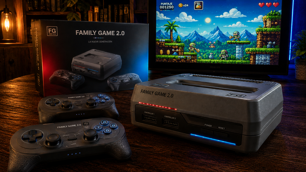 Así es el Family Game 2.0: la consola creada para 