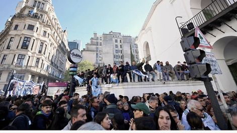 Marcha en plaza de Mayo por Cristina Kirchner.&nbsp;