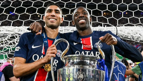 Tensión en el PSG: Hakimi y Dembelé enfrentados por el Balón de Oro