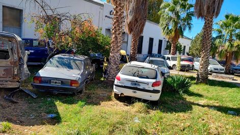 Frente del edificio que ocupaba la Comisaría 12 en San Martín