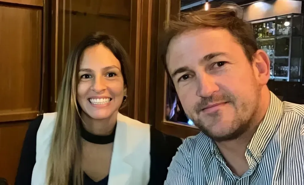 Julieta Silva y su actual marido Lucas Giménez
