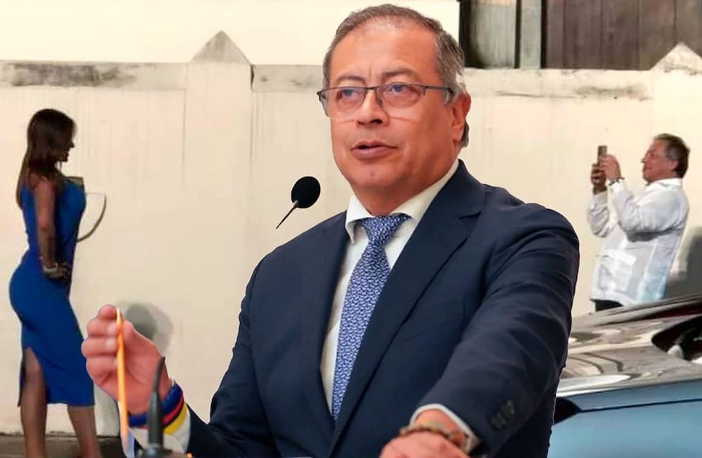 Polémica en Colombia por el supuesto romántico paseo de Petro. Foto: Libertad Digital
