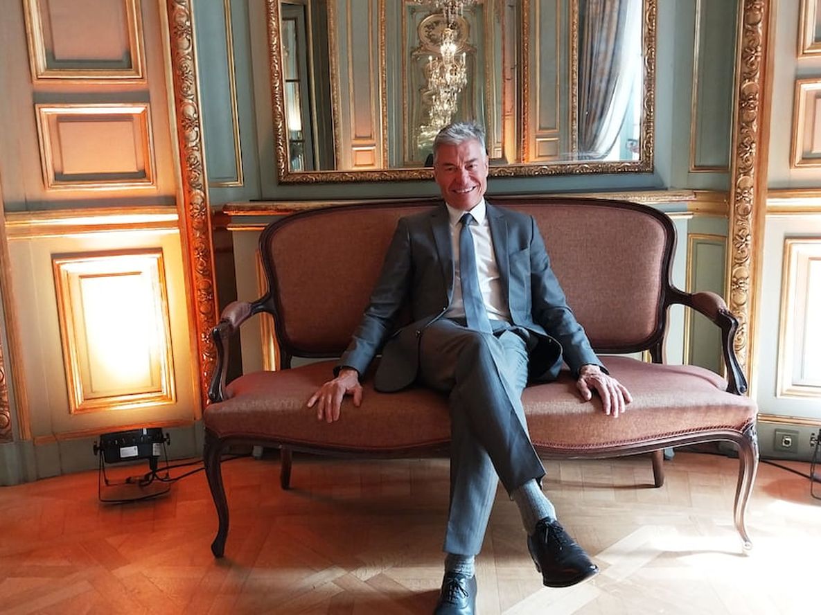 Hervé Bernie Scott, en la embajada francesa en Buenos Aires. (Javier Ferreyra/ LVI).
