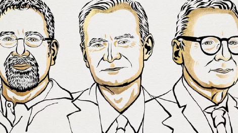 Los Andes | Daron Acemoglu, Simon Johnson y James A. Robinson ganan el Premio Nobel de Economía 2024 (Ilustración: Niklas Elmehed)