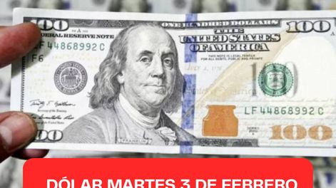 Dólar martes 3 de febrero 2026.
