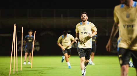Los Andes | Lionel Messi de regreso en los entrenamientos de la selección argentina /Foto: AFA
