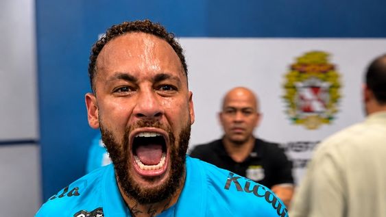 es para tu mujer: el ataque de furia de neymar luego de la clasificacion de santos en la copa de brasil