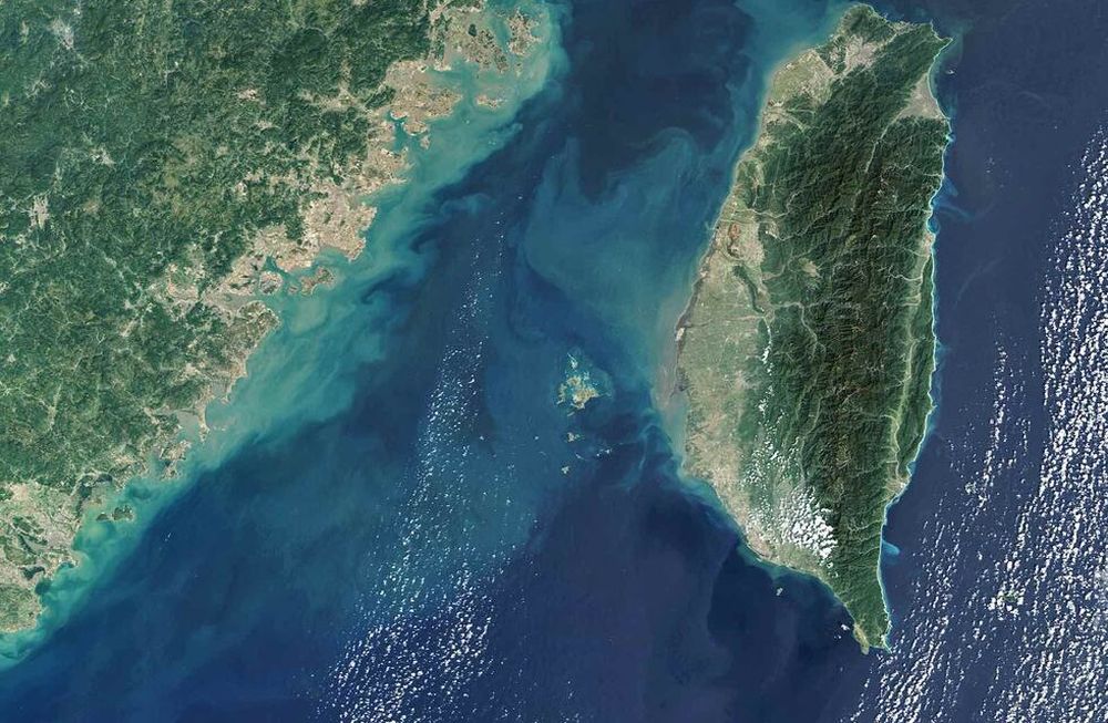 TAIWAN STRAIT - 29 OCTOBER, 2018: (SOUTH AFRICA OUT) The Strait of Taiwan, located between the coast of southeast China and Taiwan. (Photo by Gallo Images / Orbital Horizon/Copernicus Sentinel Data 2019)