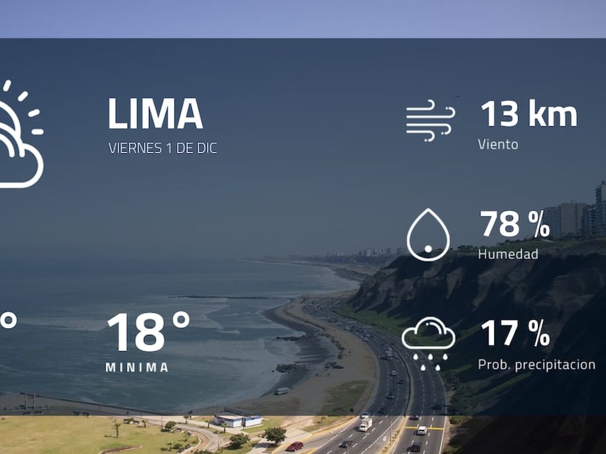 Pronóstico regional: ¿cómo estará el tiempo en Lima?