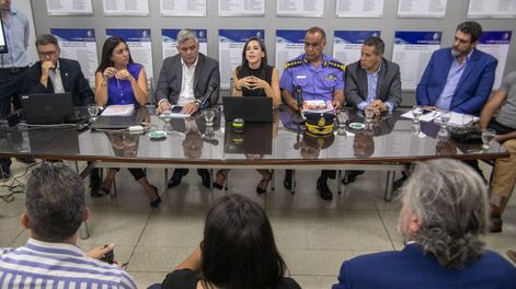 La ministra de Seguridad y Justicia, Mercedes Rus, expuso ante la Bicameral de Seguridad