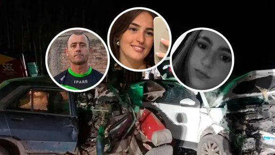 Oscar Fernández (48) y las hermanas Juana (20) y Rosario Masó Tillar (19), fallecidas en el choque en Maipú