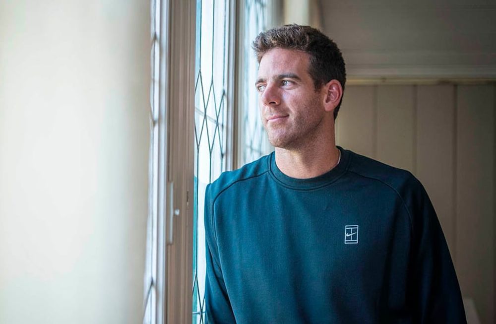 Del Potro, con chances de volver a jugar al tenis. Una promesa futbolera lo puso a entrenar. / archivo- Guilermo Llamos