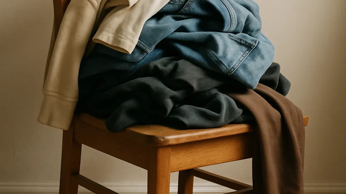 Qué significa dejar ropa acumulada en una silla, según la psicología