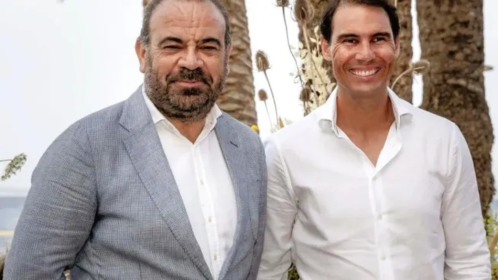 Nadal and the director of the Meliá company.
