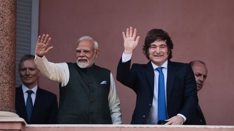 Javier Milei recibió al primer ministro de India