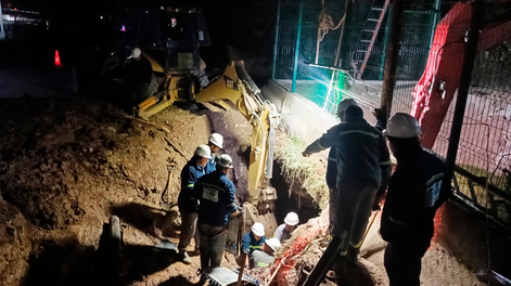 Rotura en el establecimiento potabilizador Luján 1: Aysam dio detalles de la reparación en curso.